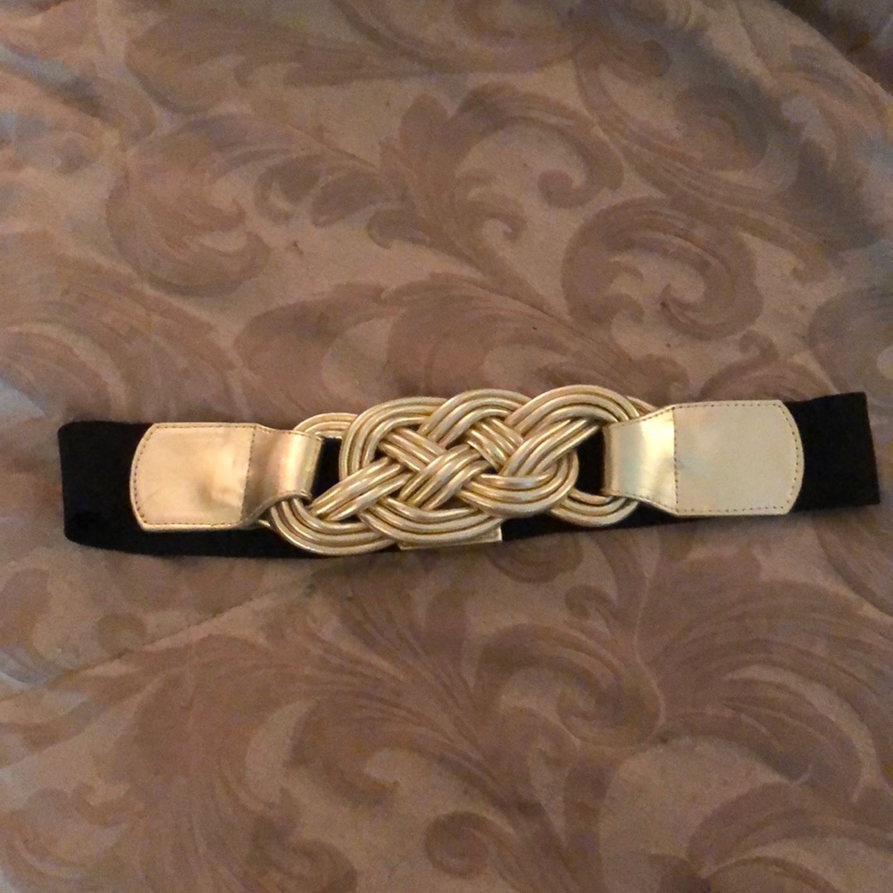 Guess Gold Braided Belt Size S